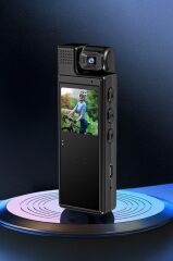 Aksiyon Kamerası Gece Görüşlü Wifi 4K 180 Geniş Açılı Vücut Kamerası CMR19 Siyah
