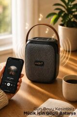 Bluetooth Hoparlör Rgb Işıklı FM Radyo Kablosuz Taşınabilir Speaker GTS-1679 Siyah