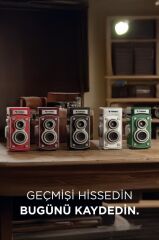 Mini Retro Dijital Fotoğraf Makinesi Video Kamera 1080P CMR44 Siyah