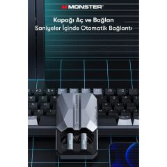 Monster Bluetooth Kulaklık Kulak İçi Oyuncu Kulaklık Airmars XKT11 Beyaz