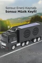 Torima D45 Siyah Tır Bluetooth Hoparlör FM-AUX-USB Destekli Güneş Enerjili Speaker
