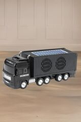 Bluetooth Hoparlör Tır FM AUX USB Güneş Enerjili Speaker D45 Siyah