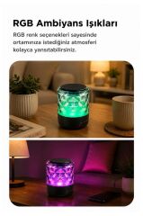 Bluetooth Hoparlör Rgb Işıklı Taşınabilir Speaker D15 Siyah