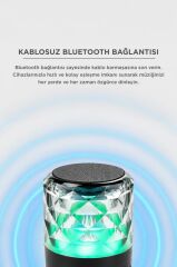 Bluetooth Hoparlör Rgb Işıklı Taşınabilir Speaker D15 Siyah