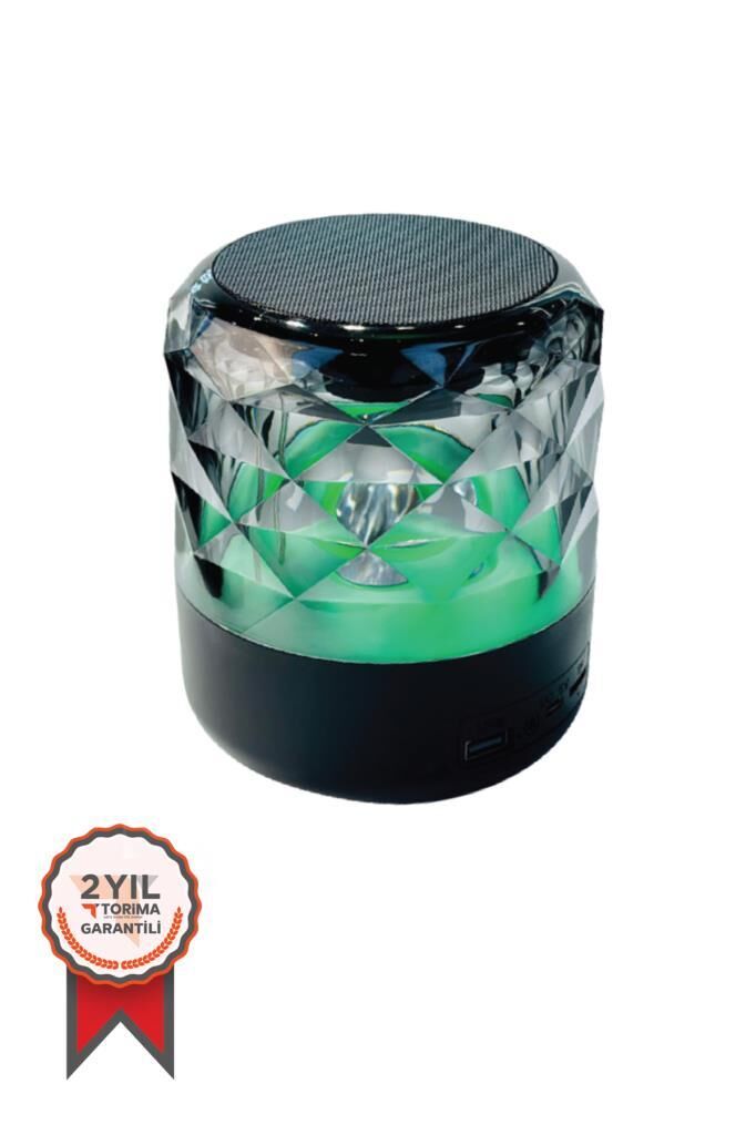 Bluetooth Hoparlör Rgb Işıklı Taşınabilir Speaker D15 Siyah