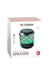 Bluetooth Hoparlör Rgb Işıklı Taşınabilir Speaker D15 Siyah