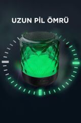 Bluetooth Hoparlör Rgb Işıklı Taşınabilir Speaker D15 Siyah