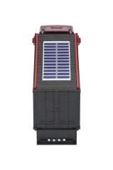 Bluetooth Hoparlör Güneş Enerjili Tır Tasarımlı FM USB AUX Speaker D45 Kırmızı