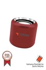 Torima D12 Taşınabilir Kablosuz Bluetooth Hoparlör Kırmızı