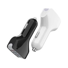 Torima Hızlı Şarj Adaptörü 4 Port Çift Usb Araç Çakmaklık Şarj C20 Siyah