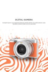 Dijital Kamera 5K Selfie Fotoğraf Video Vlog Kamerası CMR45 Turuncu