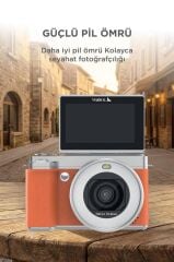 Dijital Kamera 5K Selfie Fotoğraf Video Vlog Kamerası CMR45 Turuncu
