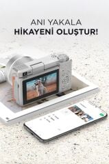 Dijital Kamera 5K Selfie Fotoğraf Video Vlog Kamerası CMR45 Turuncu