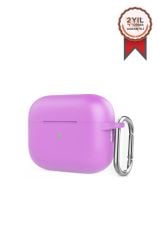 Torima Airpods PRO Kulaklık Silikon Kılıf Mor -Tam Koruma (Violet)