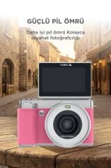 Dijital Kamera 5K Selfie Fotoğraf Video Vlog Kamerası CMR45 Pembe