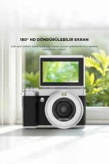 Dijital Fotoğraf Video Kamera Wifi 5K CMR45 Siyah