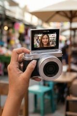 Dijital Kamera 5K Selfie Fotoğraf Video Vlog Kamerası CMR45 Siyah