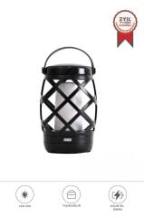 Nostaljik Retro Pilli Led Işıklı Gece Lambası LW40 Siyah