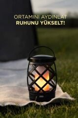 Nostaljik Retro Pilli Led Işıklı Gece Lambası LW40 Siyah