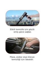 Araç İçi Süpürge 22.000PA Güçlü Emiş USB-C Şarjlı Mini Araba El Süpürgesi Torima LT102 Siyah
