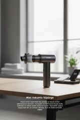 Araç İçi Süpürge 22.000PA Güçlü Emiş USB-C Şarjlı Mini Araba El Süpürgesi Torima LT102 Siyah
