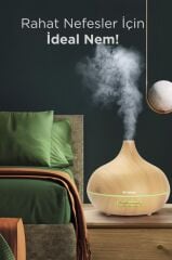 Torima SL-168 Ahşap Humidifier Hava Nemlendirici Ledli Aroma Terapisi Dekoratif Buhar Makinesi