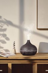 Torima SL-168 Koyu Ahşap Humidifier Hava Nemlendirici Ledli Aroma Terapisi Dekoratif Buhar Makinesi