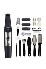 Şarjlı LCD Ekranlı 3 Başlıklı Su Geçirmez Ayak Törpü Cihazı BCM-1140T Siyah