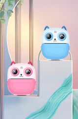 Dijital Fotoğraf Makineleri Çocuk Termal Resim Kağıt Baskılı Yazıcı Kamera Video Makinesi CMR21 Mavi