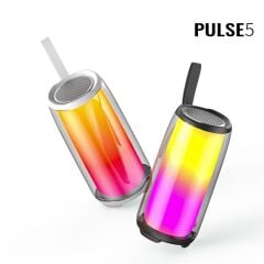 Bluetooth Hoparlör Rgb Işıklı Speaker PLUSE5 Siyah