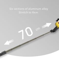 Tripod Profesyonel Gimbal Çok Amaçlı Işıklı Video Çekimi Telefon Sabitleyici L09 Siyah