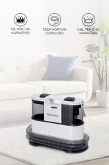 Buharlı Temizleyici Halı ve Koltuk Yıkama Cam Zemin Mutfak Temizlme Buhar Makinesi CX002B+CB902A