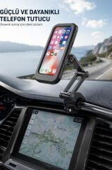 Telefon Tutucu Su Geçirmez Motorsiklet Bisiklet Atv Oto Aksesuarları JX021 Siyah