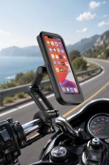 Telefon Tutucu Su Geçirmez Motorsiklet Bisiklet Atv Oto Aksesuarları JX021 Siyah