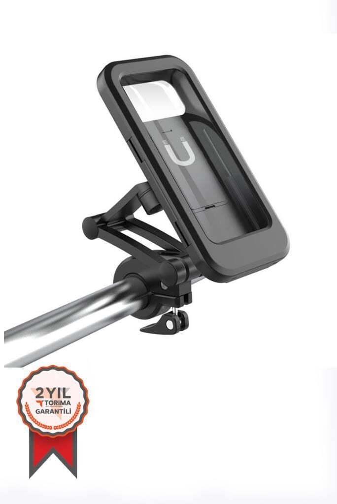Telefon Tutucu Su Geçirmez Motorsiklet Bisiklet Atv Oto Aksesuarları JX021 Siyah