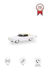 Bluetooth Hoparlör Retro Klasik Araba Tasarımlı 10W FM USB TWS  Speaker D83 Beyaz