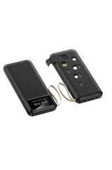 Powerbank Dijital Göstergeli Kablolu 4 Çıkışlı 10.000 Mah Taşınabilir Şarj Aleti TRM1011 Siyah