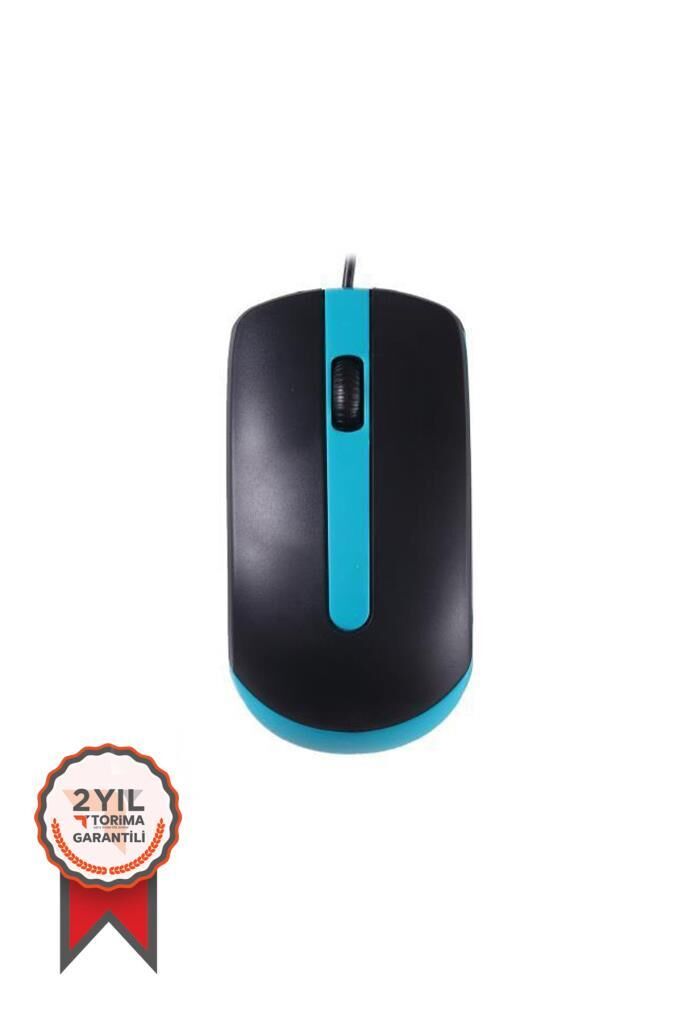 Mouse Optik Kablolu Fare TM06 Mavi