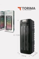 Torima GTS-1852 Taşınabilir Rgb Ledli Bluetooth Hoparlör Usb-Tf Siyah