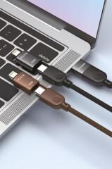 Şarj Kablosu Type-C to Type-C Lightning Hızlı 85W 4IN1 Data Kablo U17 Siyah