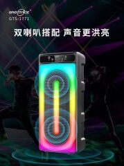 Torima GTS-1771 Taşınabilir Rgb Ledli Bluetooth Hoparlör Usb-Tf Siyah