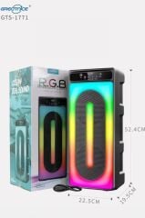 Torima GTS-1771 Taşınabilir Rgb Ledli Bluetooth Hoparlör Usb-Tf Siyah