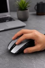 Mouse Optik Kablosuz Fare TM08 Gümüş