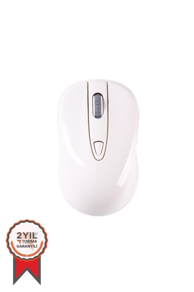 Mouse Ergonomik Kablosuz Optik Fare TM-11 Beyaz