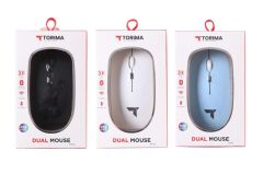 Mouse Sessiz Ergonomik Rgb Işıklı Kablosuz Optik Fare TM12 Siyah