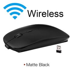 Mouse Sessiz Ergonomik Rgb Işıklı Kablosuz Optik Fare TM12 Siyah