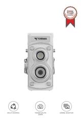 Mini Retro Dijital Fotoğraf Makinesi Video Kamera 1080P CMR44 Beyaz