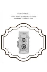 Mini Retro Dijital Fotoğraf Makinesi Video Kamera 1080P CMR44 Beyaz