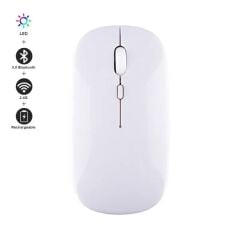 Mouse Sessiz Ergonomik Rgb Işıklı Kablosuz Optik Fare TM12 Beyaz