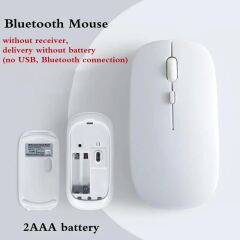Mouse Sessiz Ergonomik Rgb Işıklı Kablosuz Optik Fare TM12 Beyaz